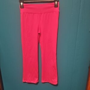 Athletic Works Girls Hot Pink Stretch Leggings